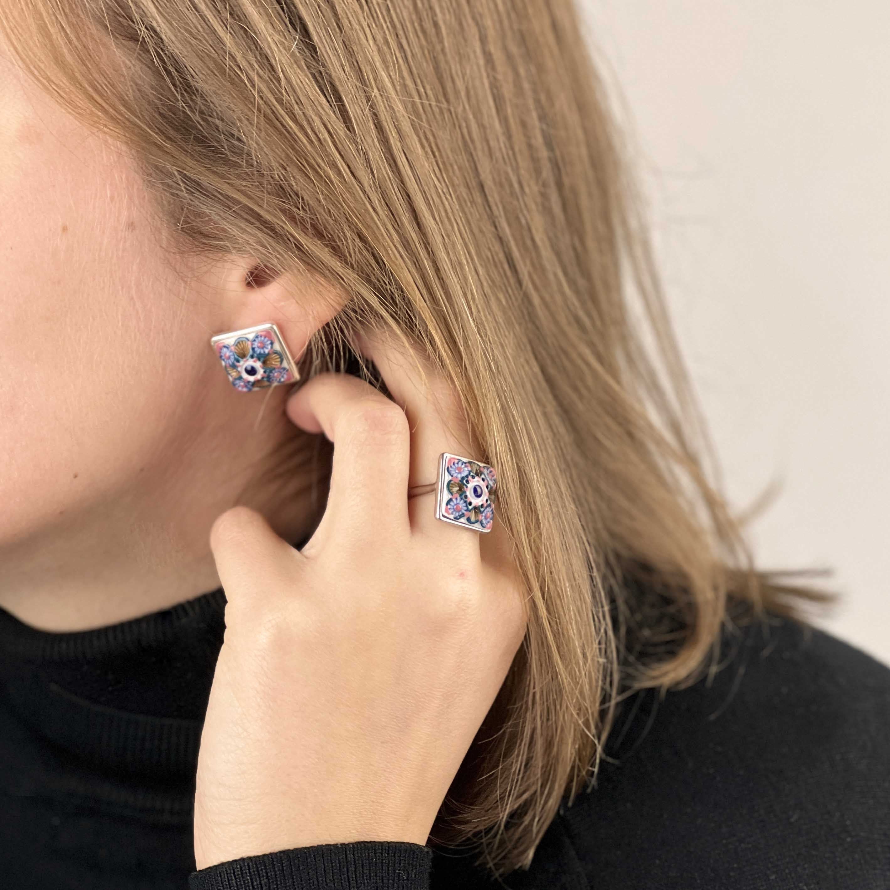Azulexo A Earrings Set - Image 2