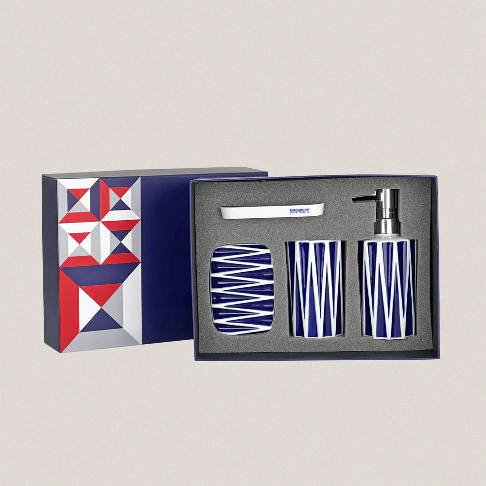 Blue Fol Bathroom Set - Image 2