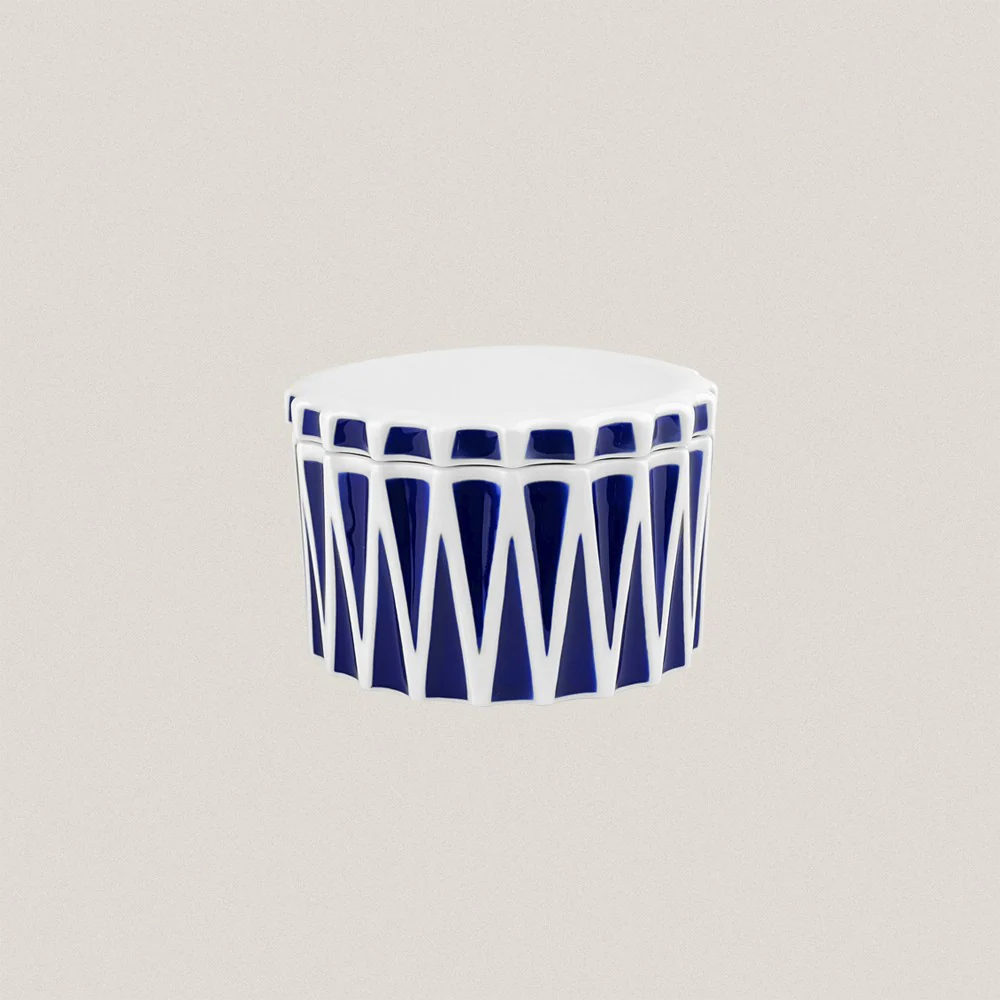 Blue Fol Round Box