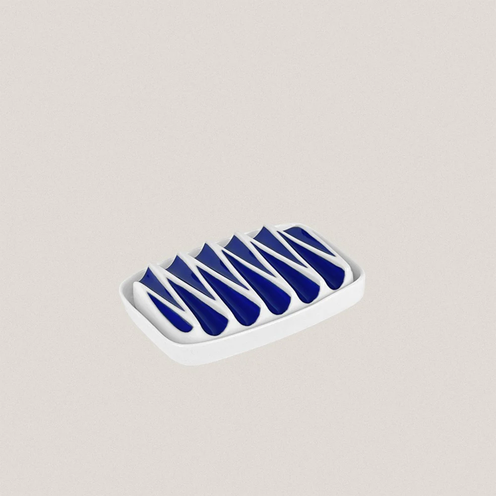 Blue Fol Soap Dish
