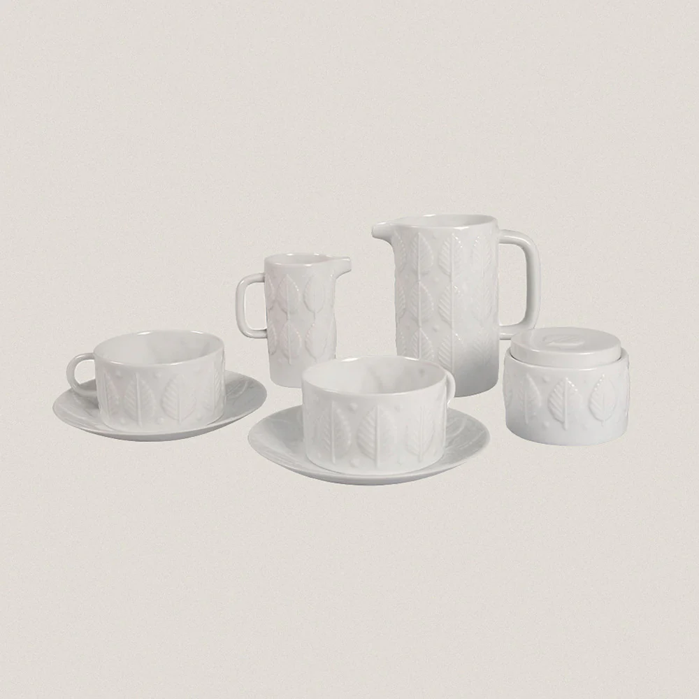 Breakfast Set 2 services F 73 White