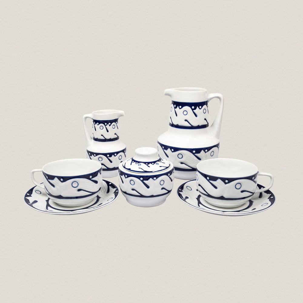 Breakfast Set 2 services Peixes Azul