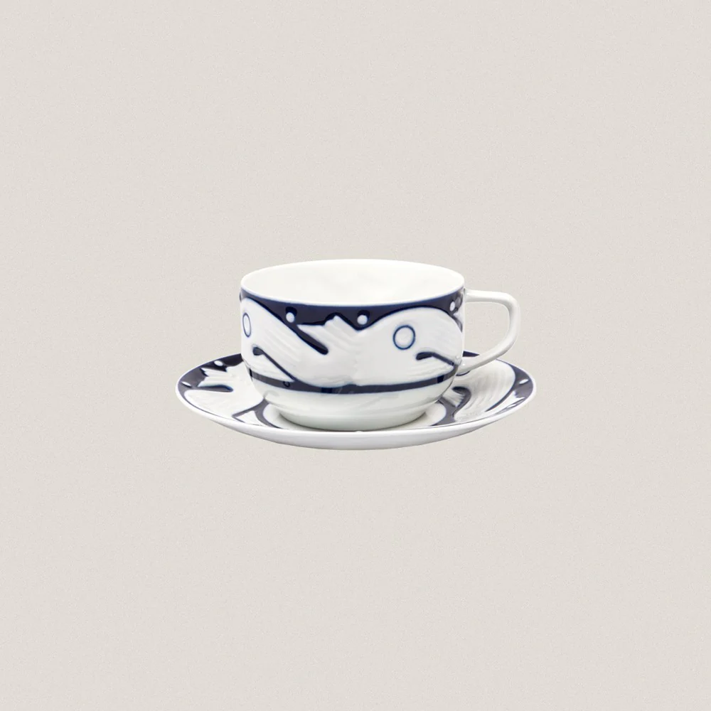 Breakfast Set 2 services Peixes Azul - Image 2
