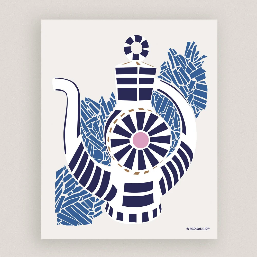 Buñica Coffee Pot Print