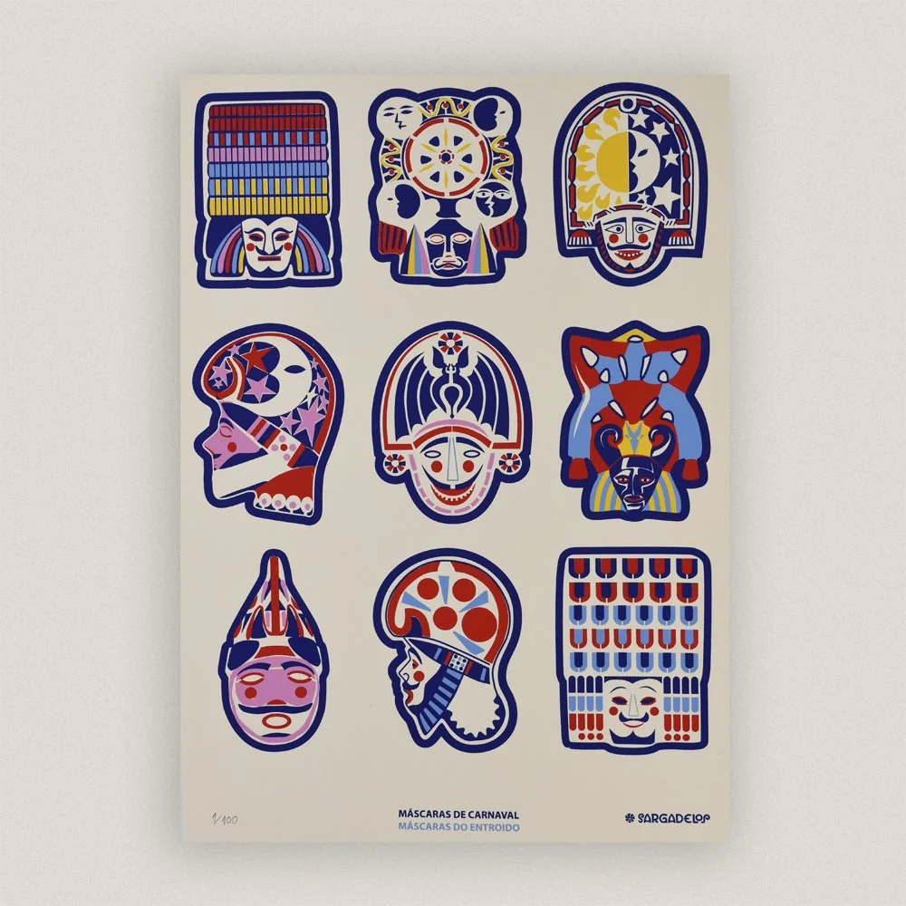 Carnival Masks Print