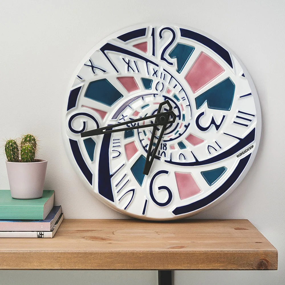 Cobalt, green and lilac Clock Triple Helicoidal - Image 2