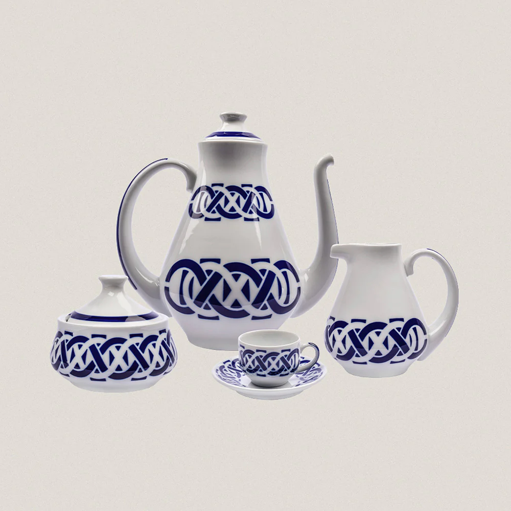 Coffee Set 6 services Encadrelado