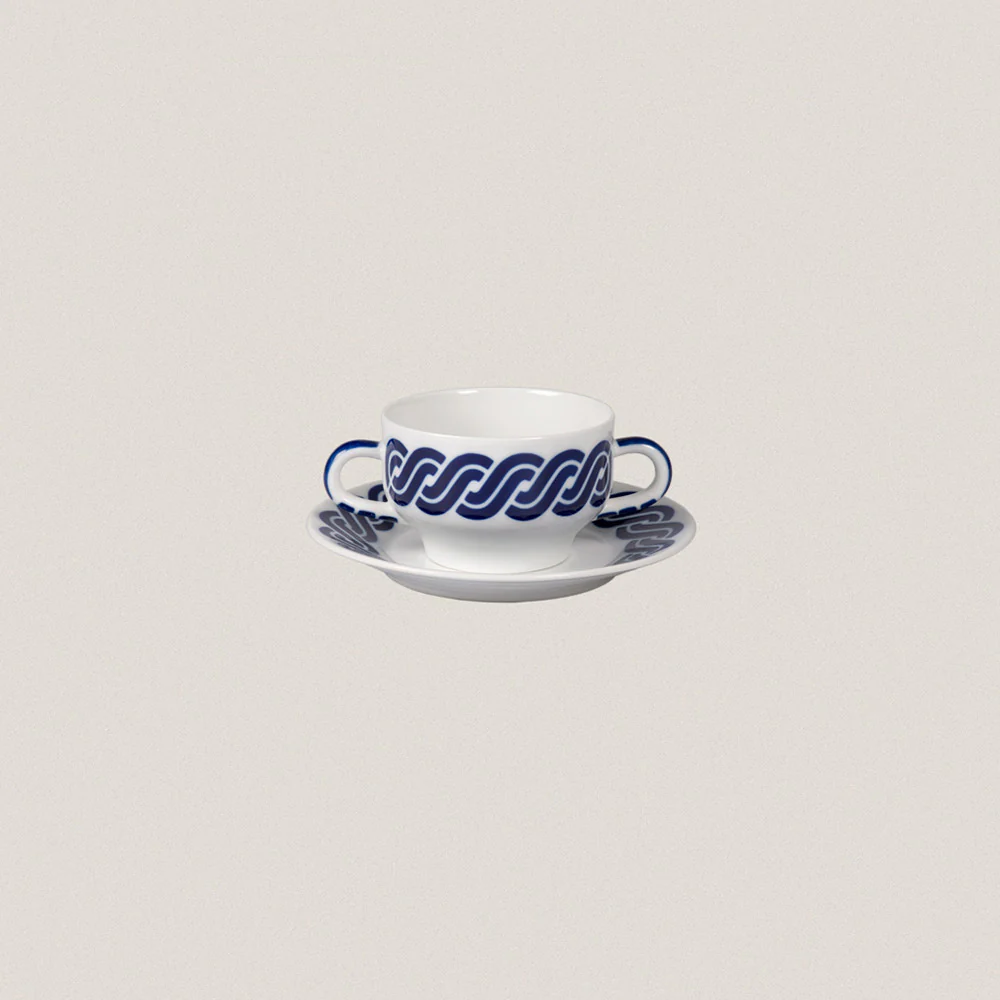 Consomme Cup and Plate Cadrelo