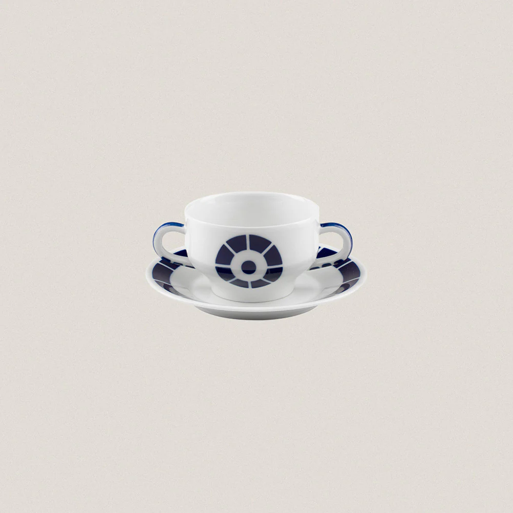 Consomme Cup and Plate Coroa