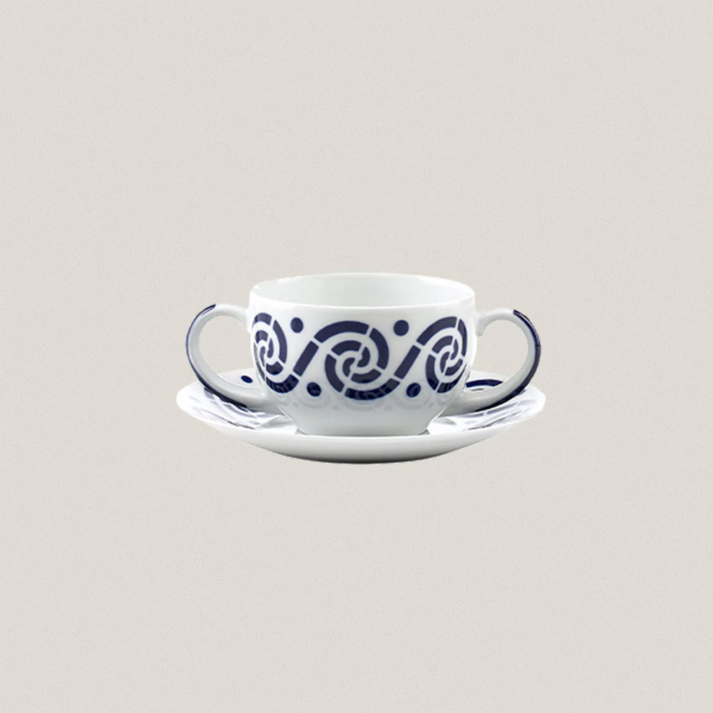 Consomme Cup and Plate Espiroide