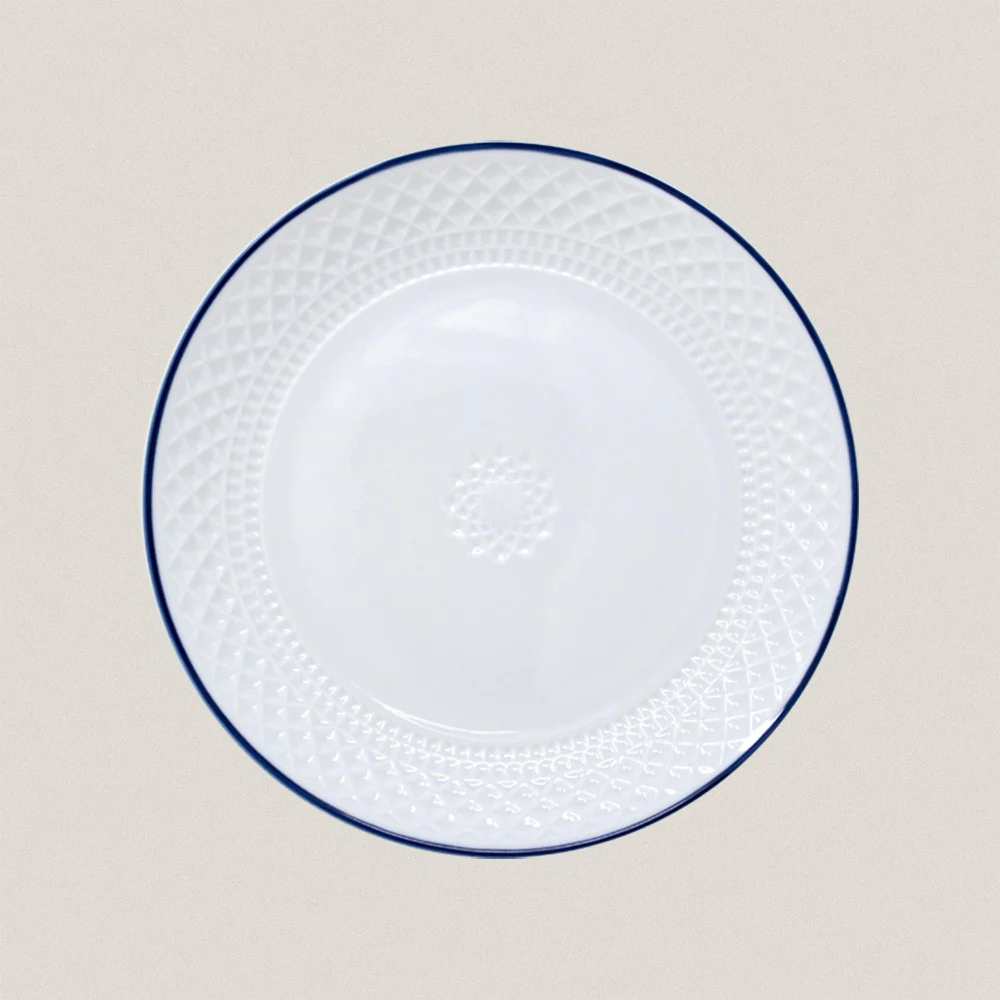 Big Flat Plate Portomarínico Filo Azul