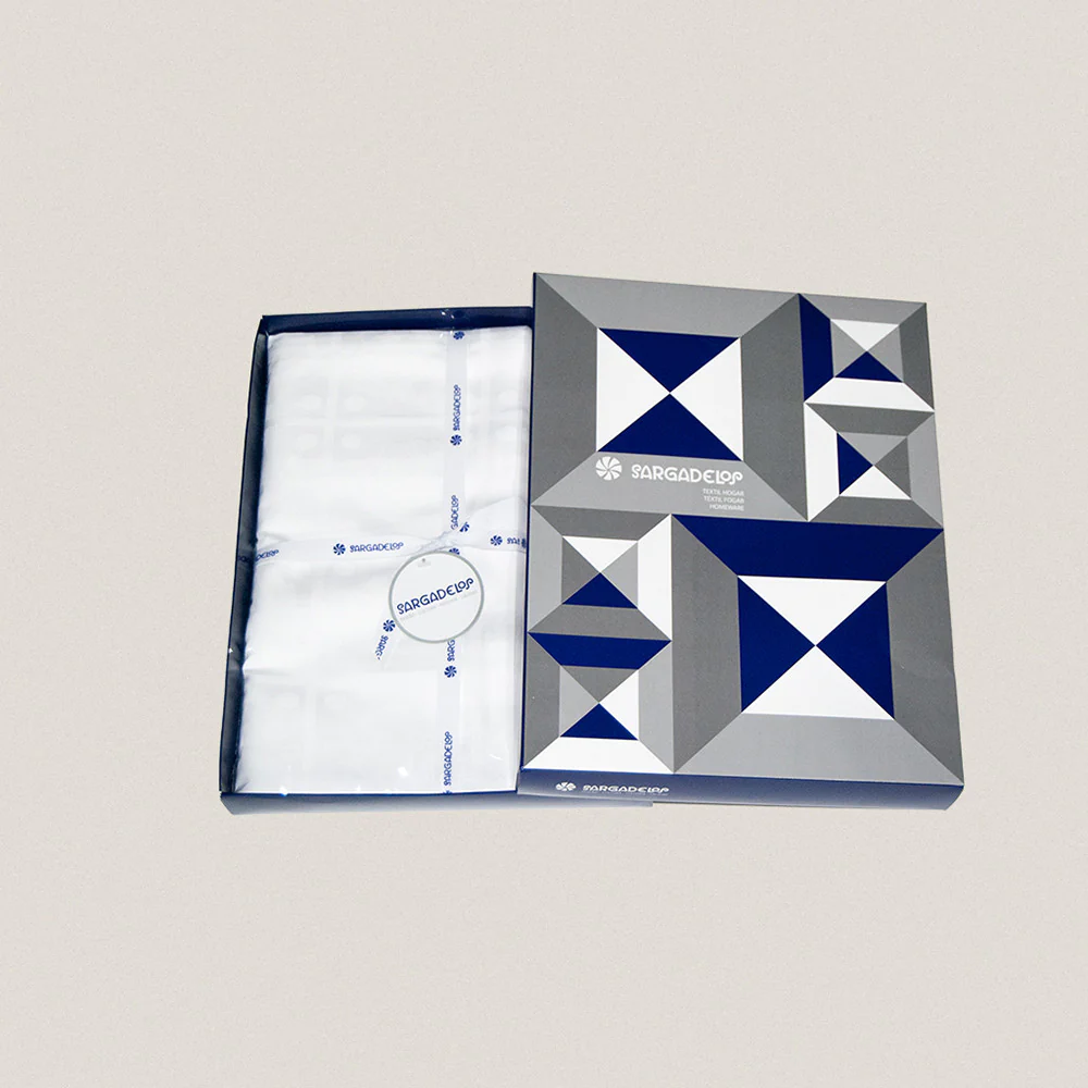 F73 White Tablecloth 6 services (180x200) - Image 3