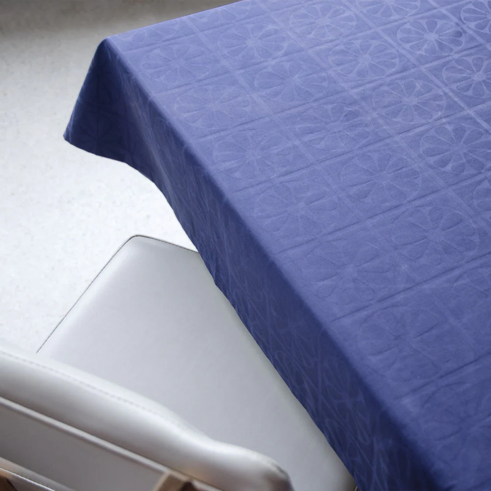 Flor Azul Tablecloth 12 services (180x350)