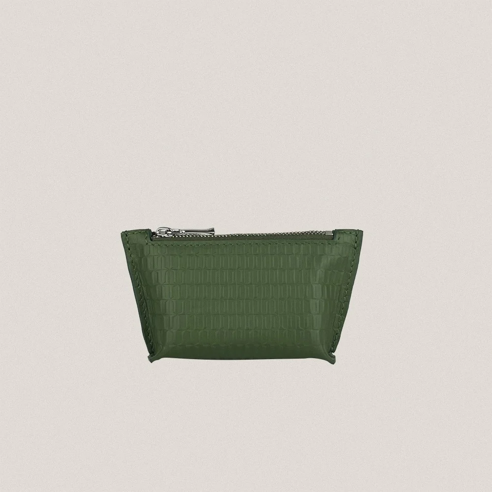 Green Granadínico Trapezio Change Purse
