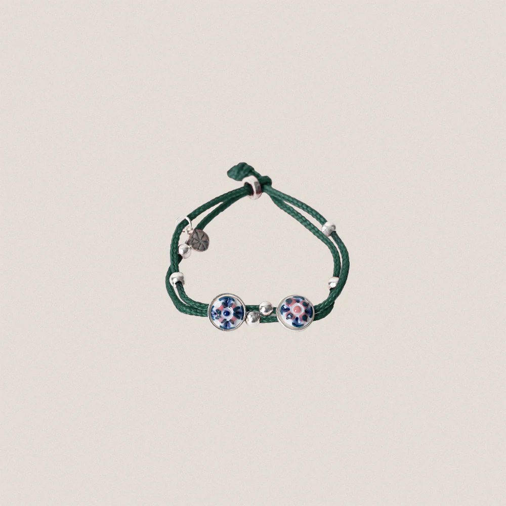 Green Leather Bracelet