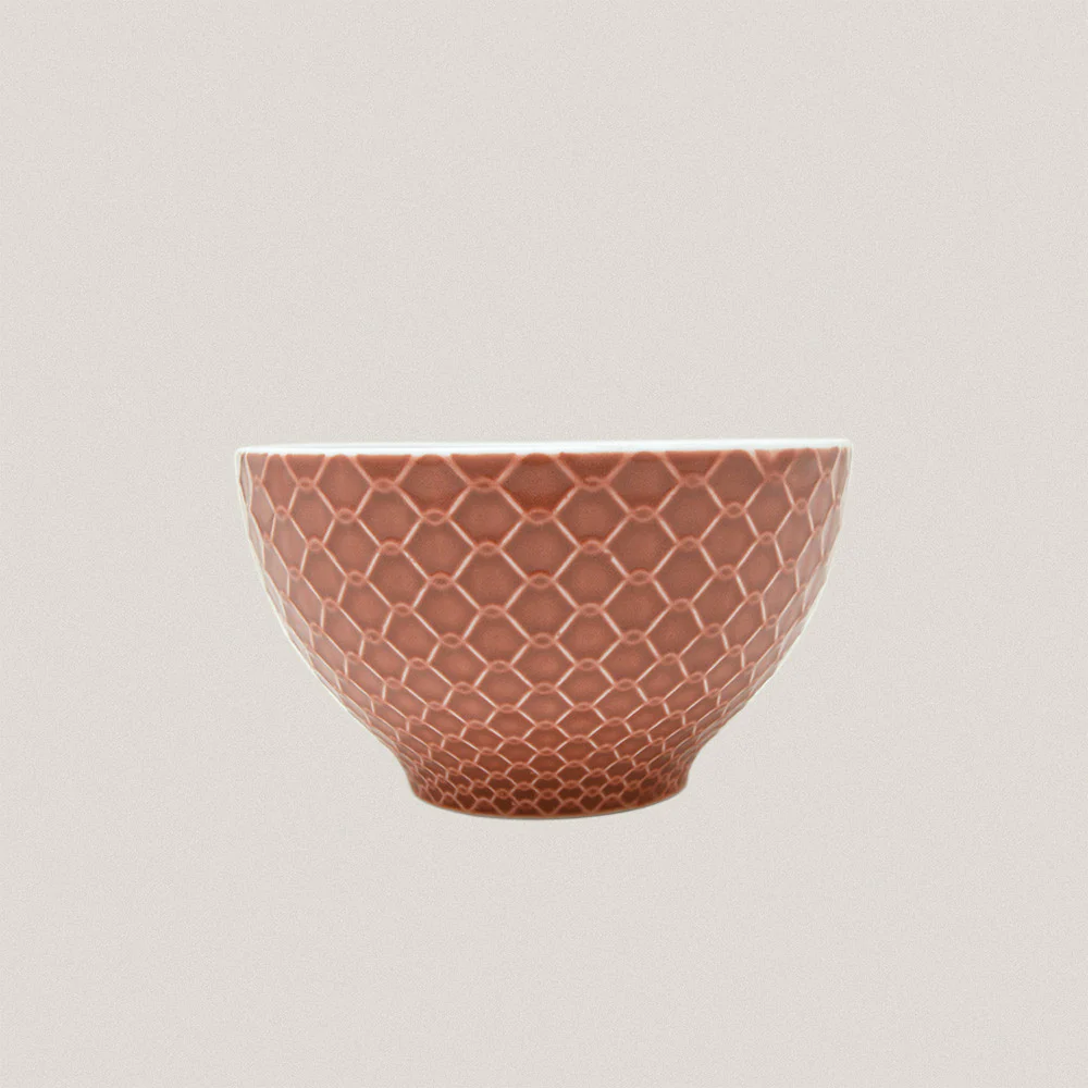 Large Bowl Rede Tile Pink