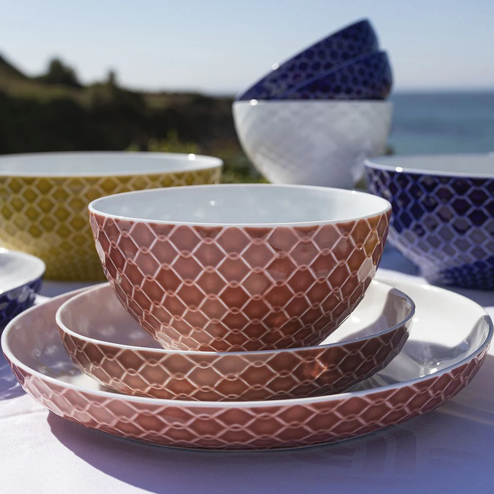 Large Bowl Rede Tile Pink - Image 2