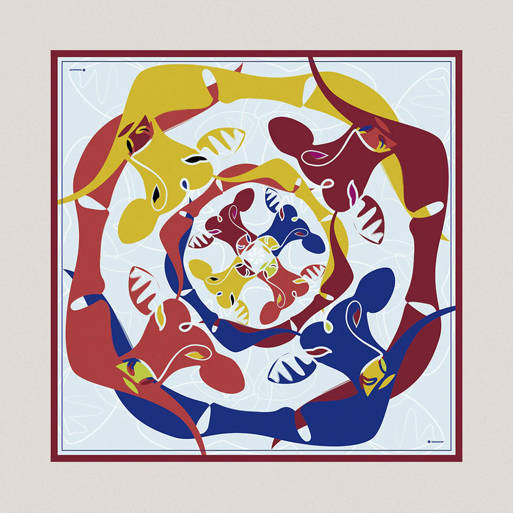 Maxi Charolés Silk Scarf