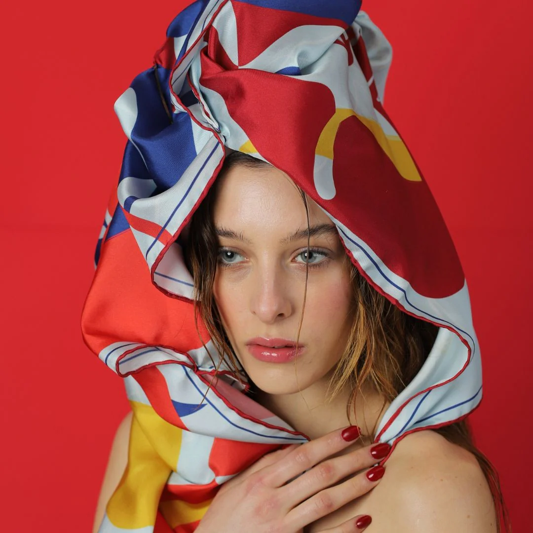 Maxi Charolés Silk Scarf - Image 2