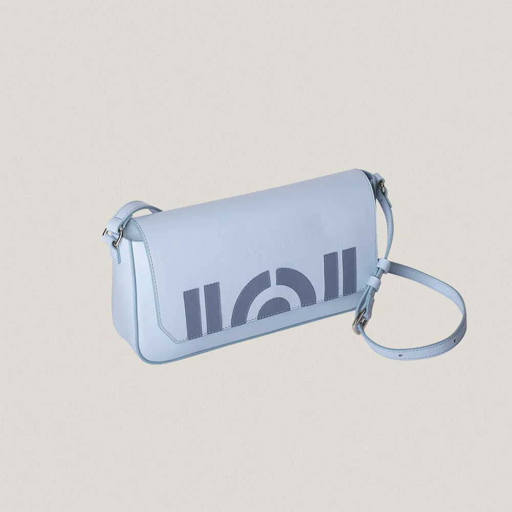 N 8 Light Blue Baguette Bag - Image 4