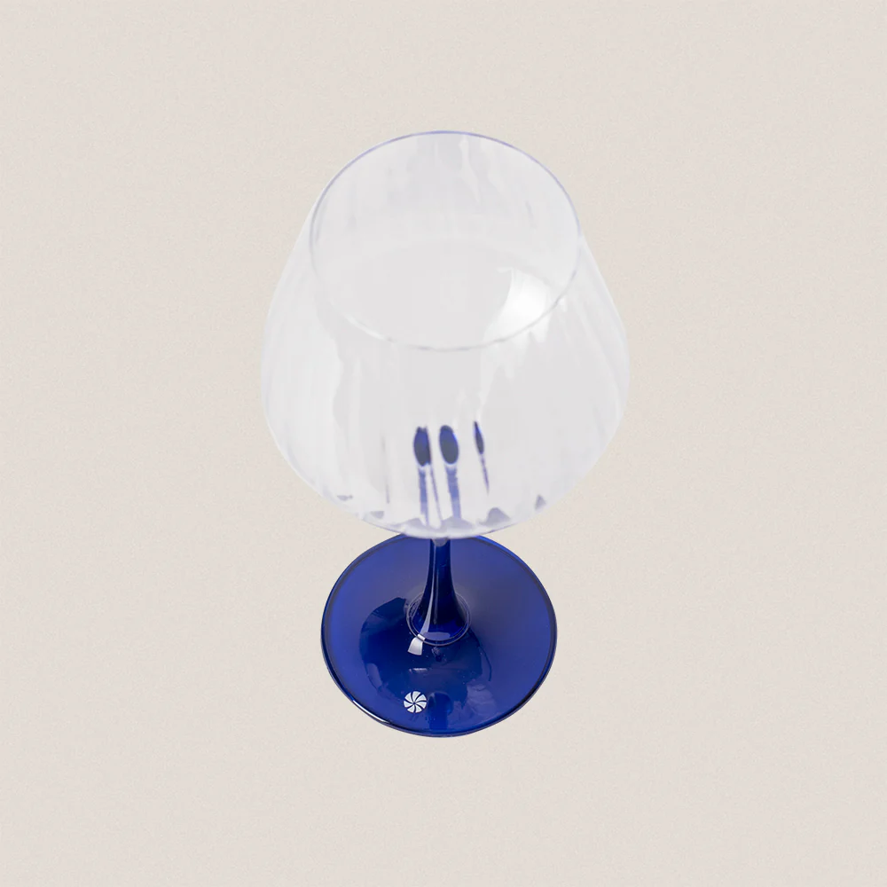 Pack 6 copas tallo azul cobalto - Image 4