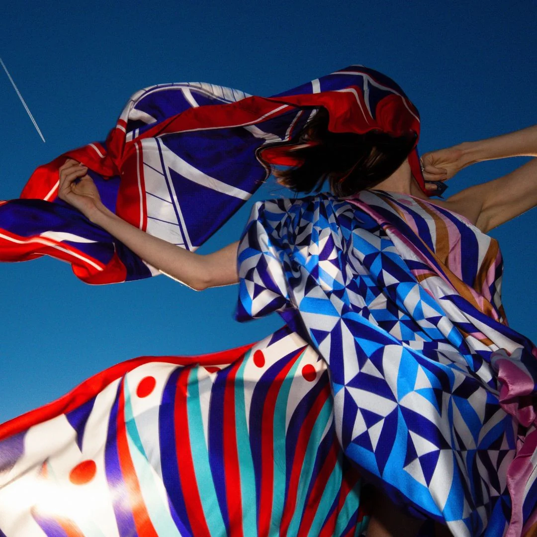 Posnuclear Blue Light Silk Scarf - Image 3