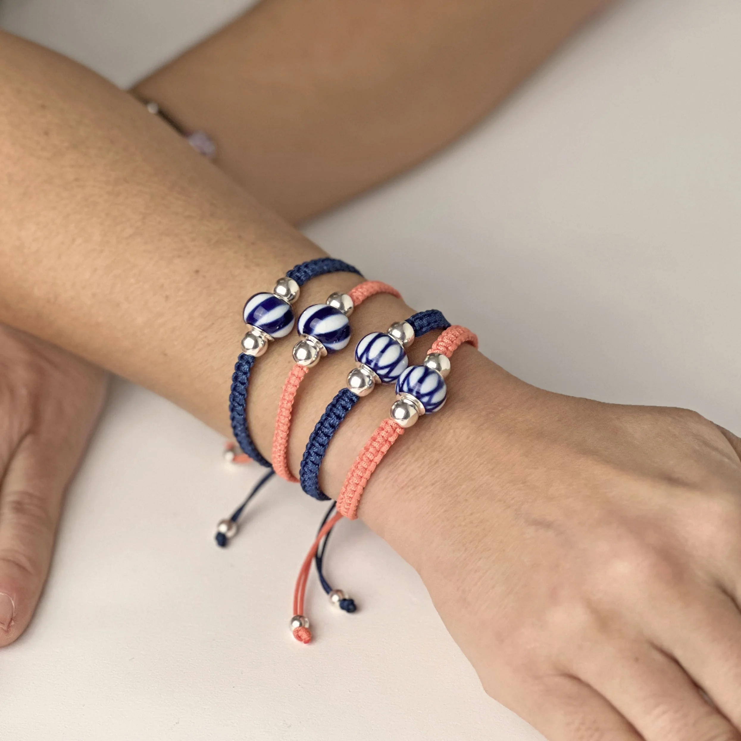 Razo Blue String Bracelet - Image 2