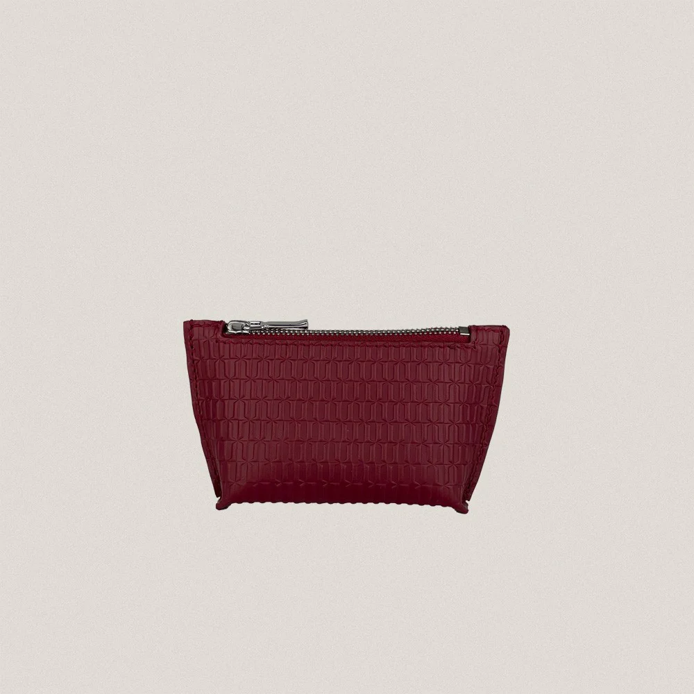 Red Granadínico Trapezio Change Purse