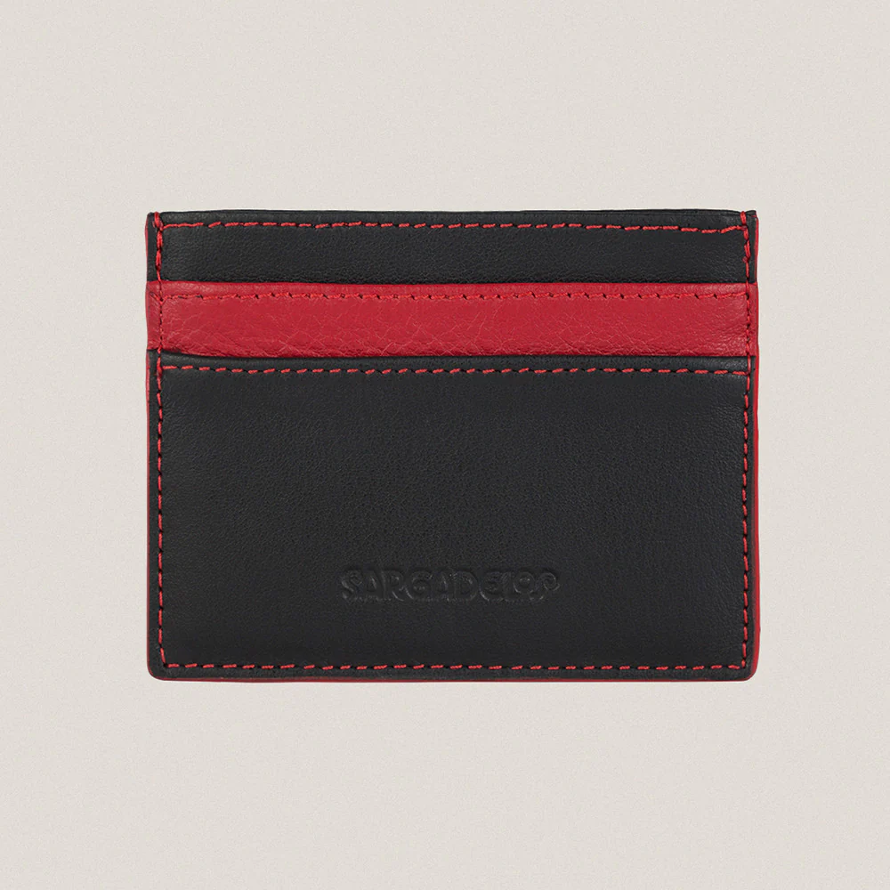 Red Mon Man Credit Card Holder