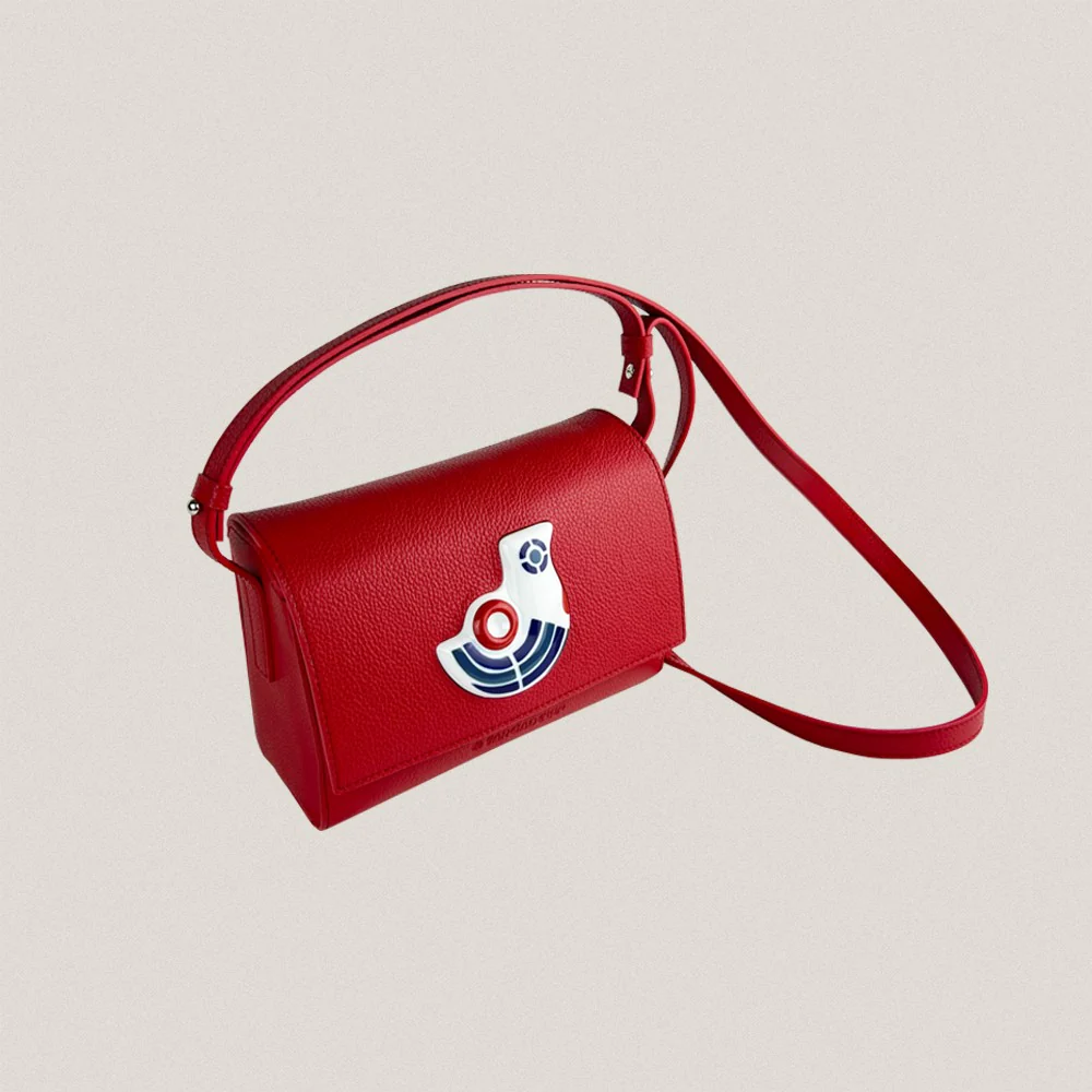 S Red Galos Flap Bag - Image 3