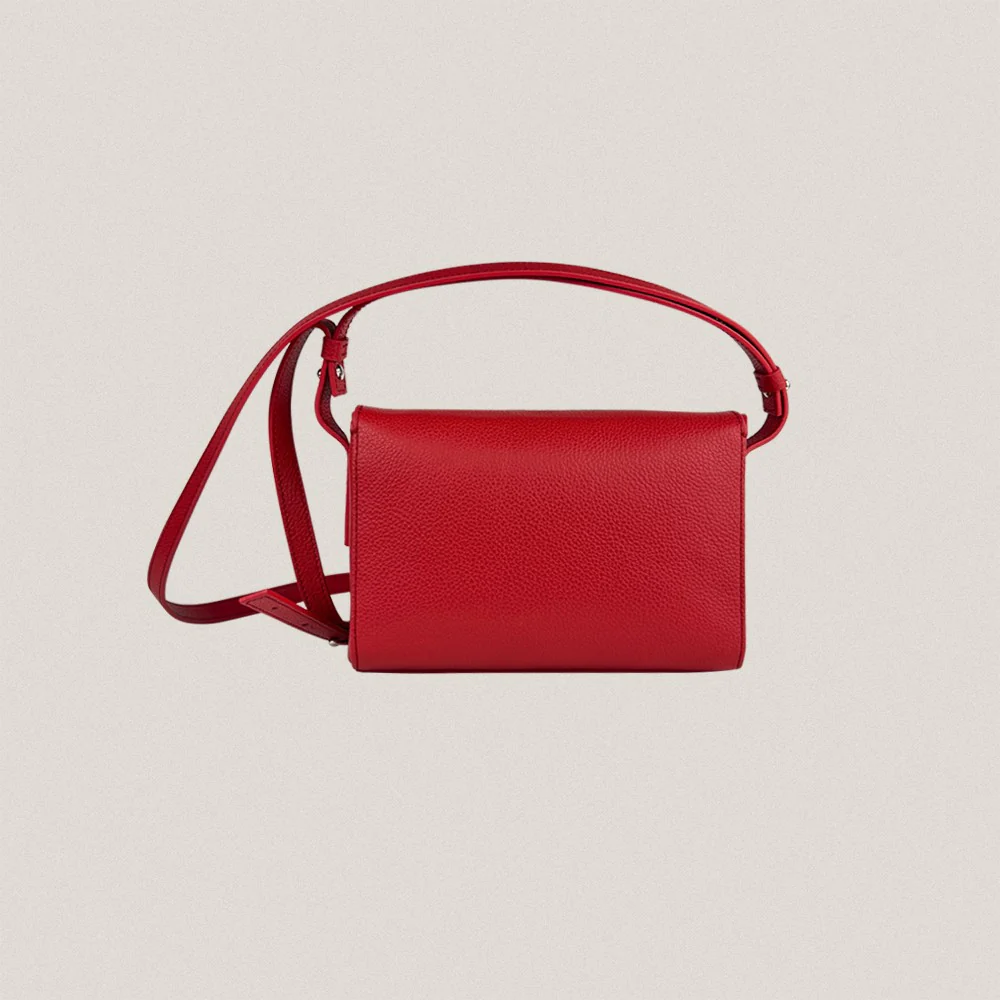 S Red Galos Flap Bag - Image 5