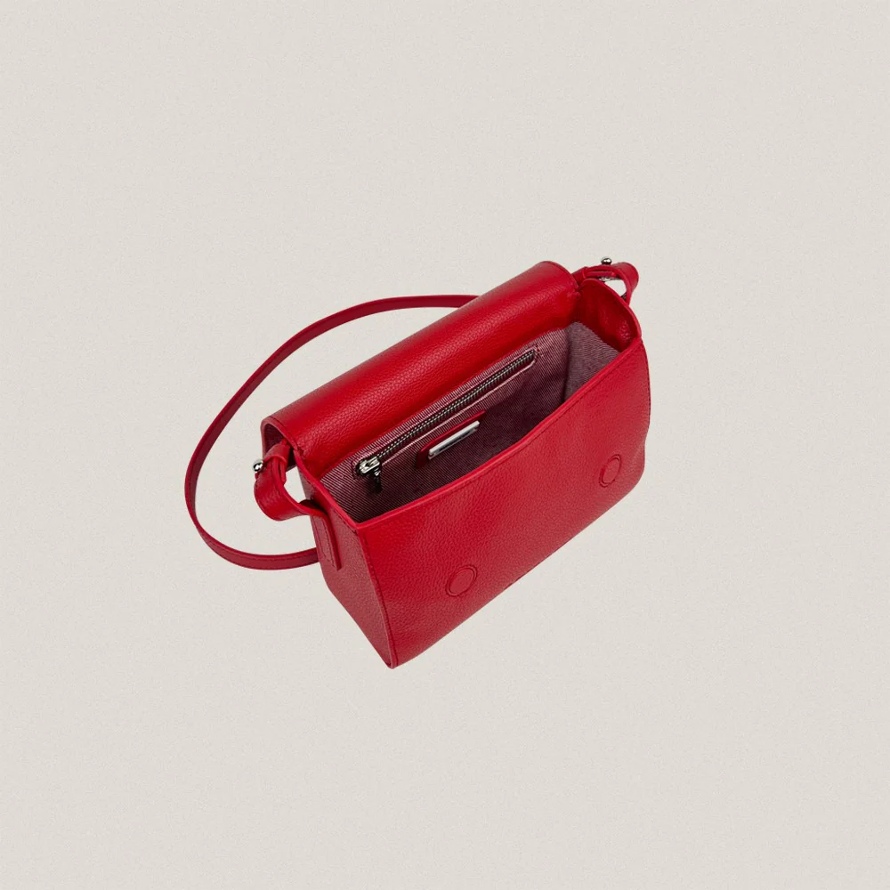 S Red Galos Flap Bag - Image 7