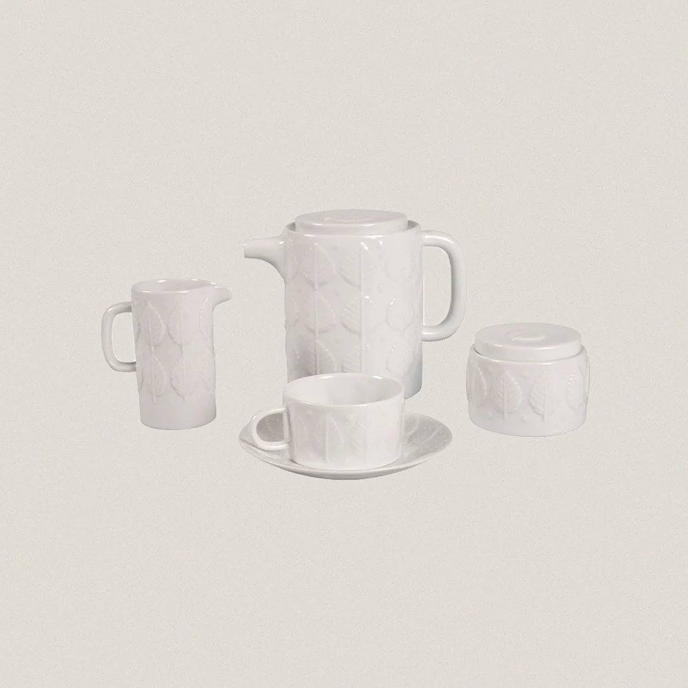 Tea Set 6 services F 73 White
