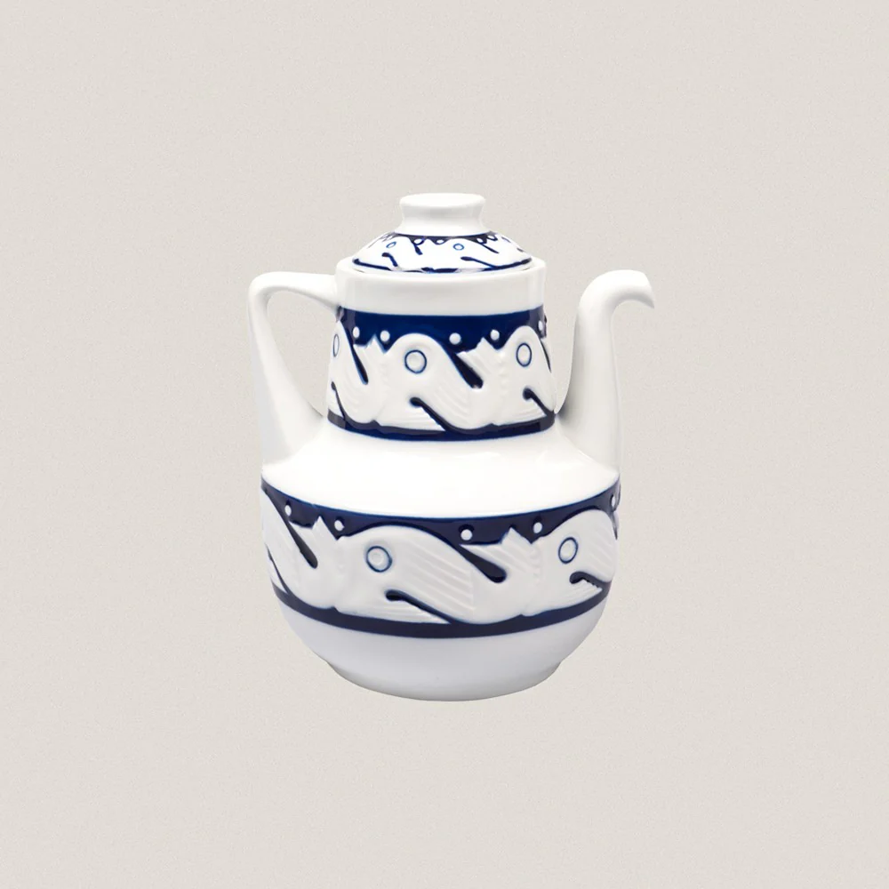 Tea Set 6 services Peixes Azul - Image 3