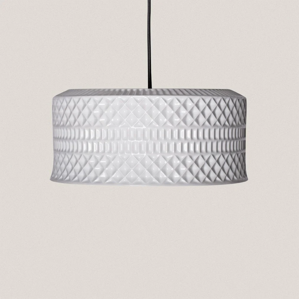 White Portomarínico Ceiling Lamp D-32